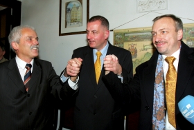 Stanisław Huskowski, Rafał Dudkiewicz i Bogdan Zdrojewski