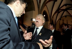 Władysław Frasyniuk i Lech Wałęsa